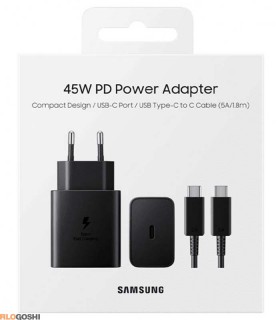 آداپتور سامسونگ ساخت ویتنام به همراه کابل 2 متری USB-C مدل 45 وات