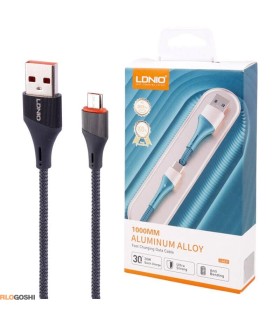 کابل تبدیل USB به USB-C الدینیو مدل LS631 طول 1 متر