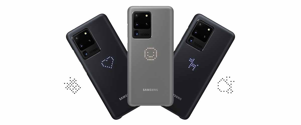 کاور هوشمند سامسونگ مدل LED مناسب برای گوشی موبایل سامسونگ Galaxy S20 Ultra (2).jpg