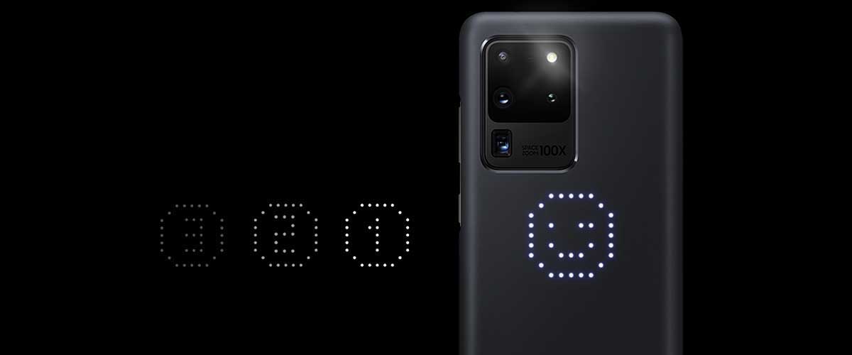 کاور هوشمند سامسونگ مدل LED مناسب برای گوشی موبایل سامسونگ Galaxy S20 Ultra (3).jpg
